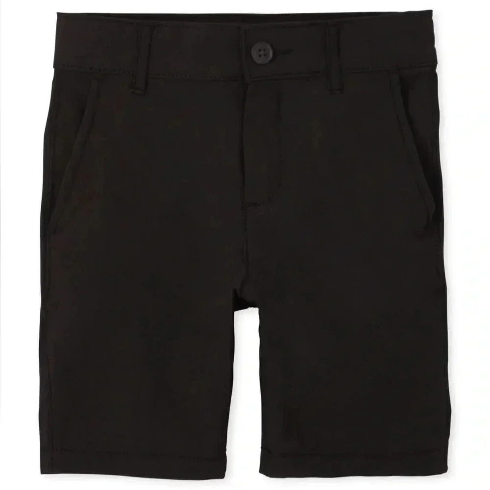 Boys Uniform Quick Dry Chino Shorts - Black